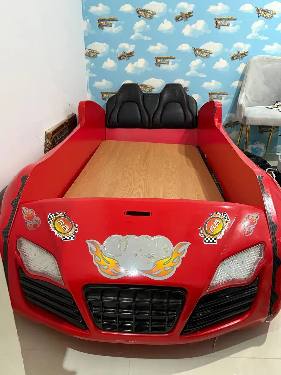 تخت نوجوان ماشینی|تخت و سرویس خواب|خرمآباد, |دیوار