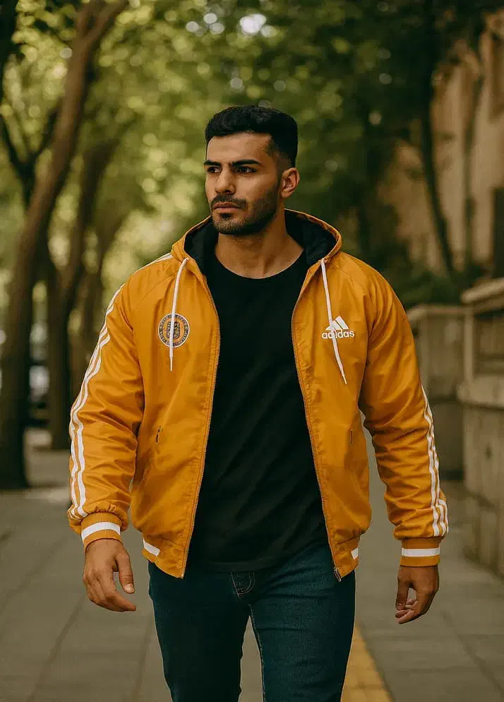 کاپشن مردانه زرد آدیداس مدل Kameron|لباس|اهواز, فرودگاه|دیوار