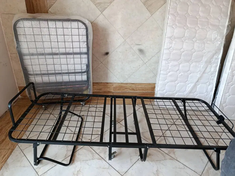 تخت تاشو فلزی کمجا با تشک طبی مدل k2214|تخت و سرویس خواب|تهران, اتحاد|دیوار
