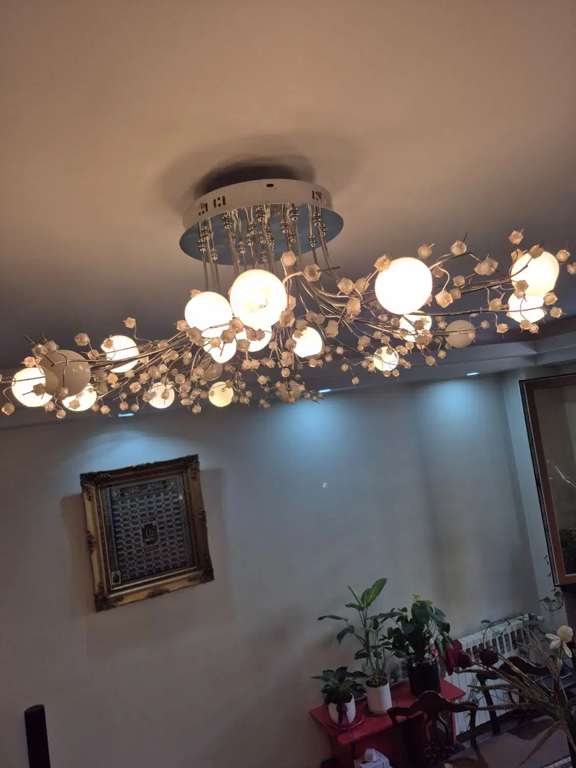 یک عدد لوستر وارداتی همراه با دو دیواری|لوستر و چراغ آویز|تهران, شهرآرا|دیوار