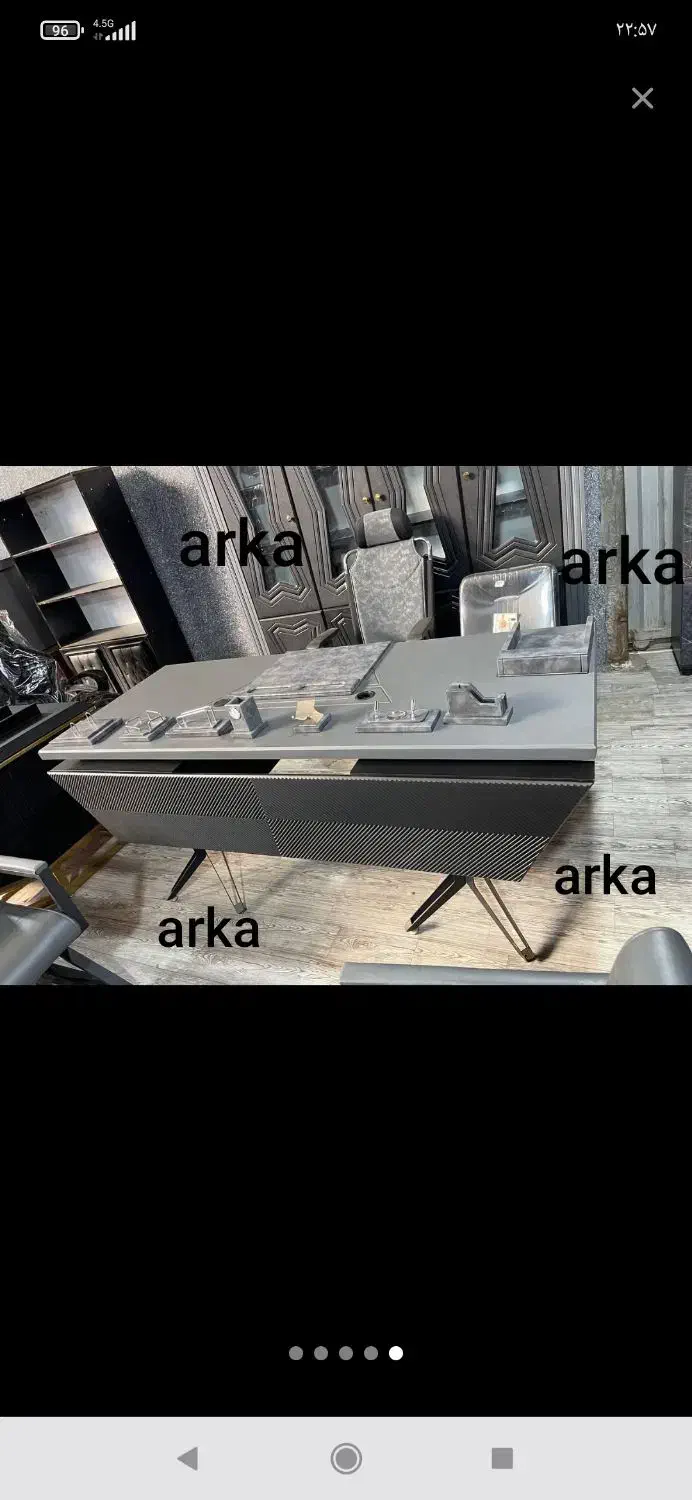 مبلمان ا د ار ی میز مدیریت  مدرن فلزی|مبلمان اداری|تهران, یافتآباد|دیوار