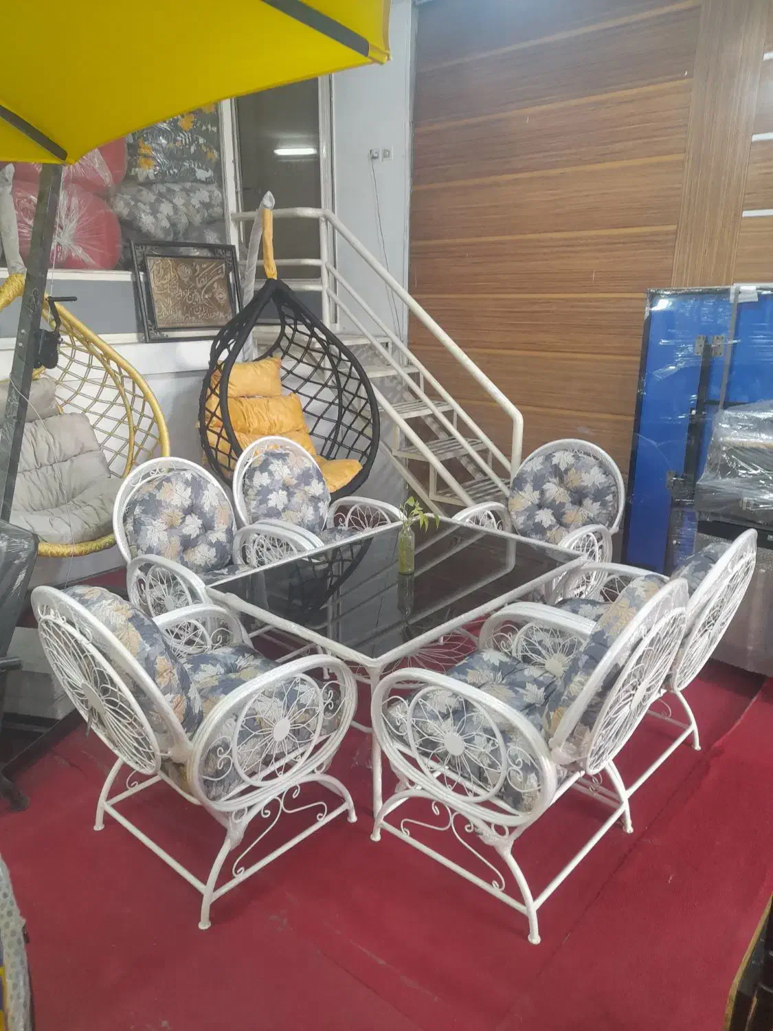 مدل بیضی ویلایی باغی حیاطی میز صندلی|مبلمان خانگی و میز عسلی|خمینی‌شهر, |دیوار