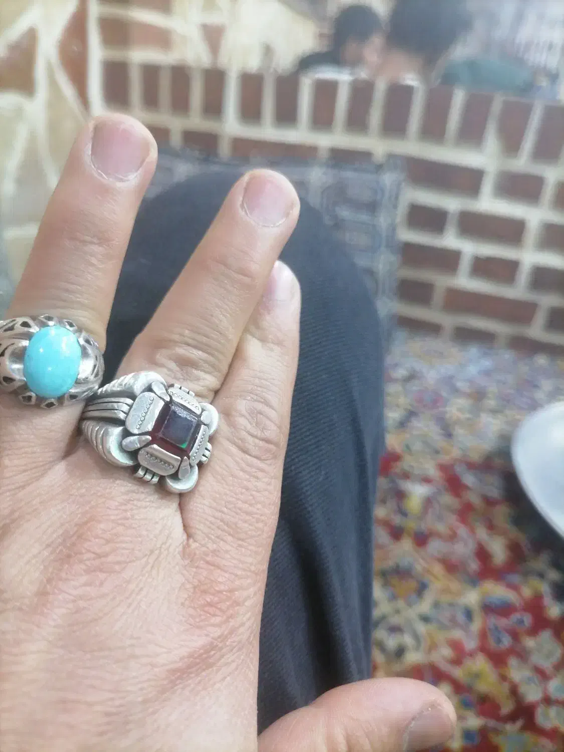 سنگ گارنت سرخ رکاب تبریزی|جواهرات|قنوات, |دیوار