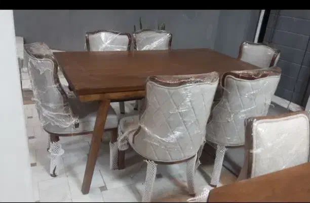 میز ناهارخوری ۶نفره|میز و صندلی غذاخوری|قم, نخودی|دیوار