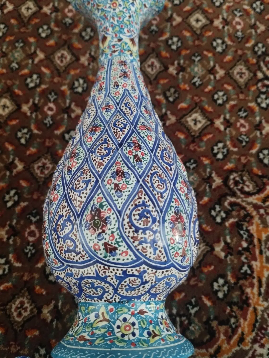 گلدان میناکاری نقش پرداز|صنایع دستی و سایر لوازم تزئینی|تهران, جوانمردان (اندیشه)|دیوار