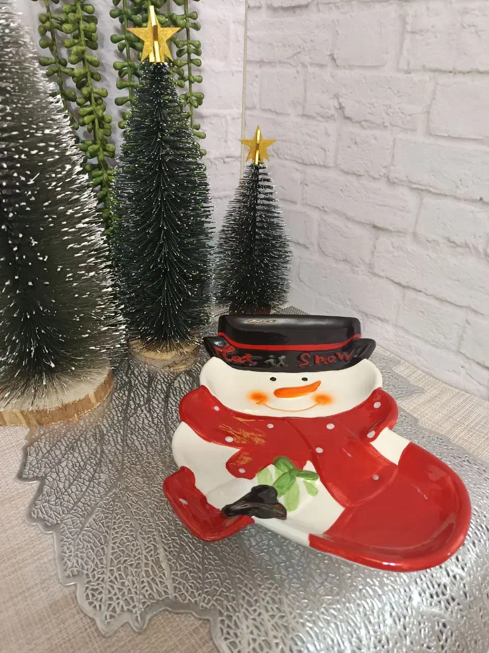 بشقاب ادم برفی وارداتی سرامیک|ظروف سرو و پذیرایی|تهران, بلوار کشاورز|دیوار