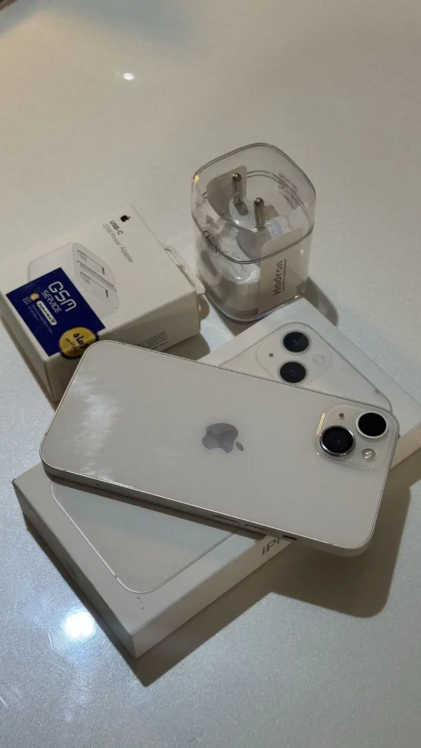 آیفون ۱۳ /سفید /۱۲۸گیگ / باطری 86%|موبایل|گرگان, |دیوار