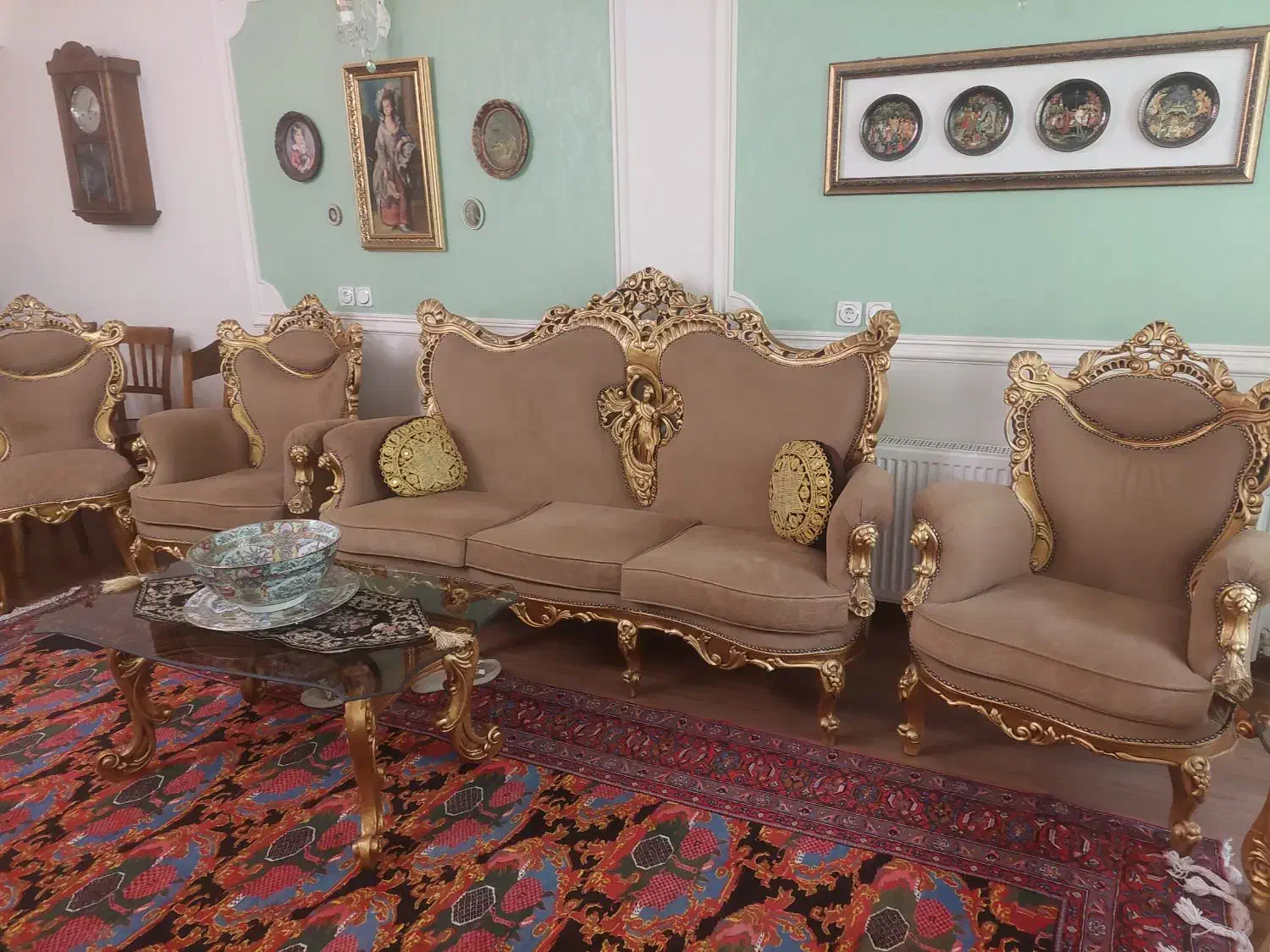 مبلمان استیل نو و سفارشی به دلیلی تغییر دکوراسیون|مبلمان خانگی و میز عسلی|کرمانشاه, |دیوار