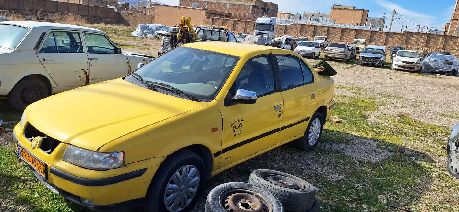 پراید پیکان تاکسی اسقاطی تصادفی|خدمات موتور و ماشین|ایوان, |دیوار