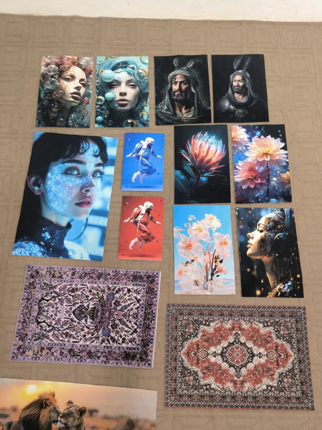 عکس چاپ شده با مخمل / ارزان|تابلو، نقاشی، عکس|تربت‌حیدریه, کلاته توکلی|دیوار