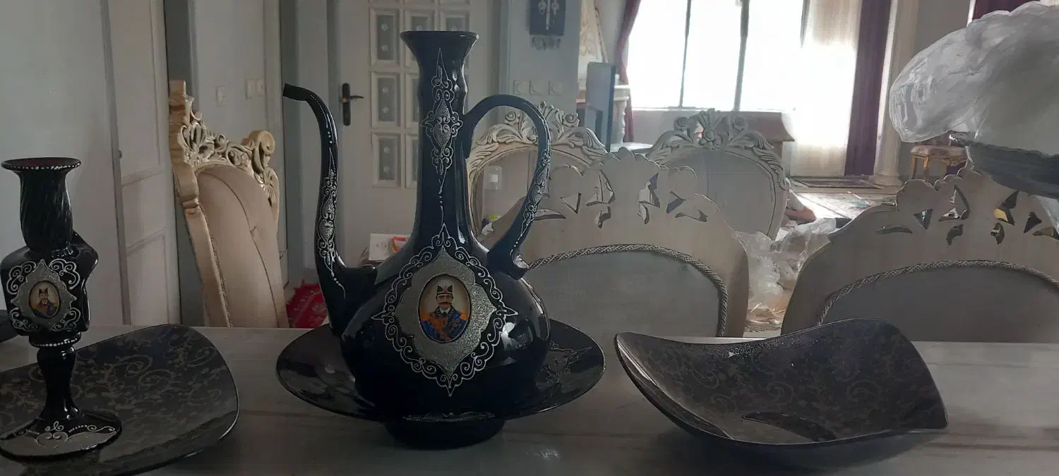 ظروف دکوری شاه عباسی|ظروف سرو و پذیرایی|شاهین‌شهر, خانه کارگر|دیوار