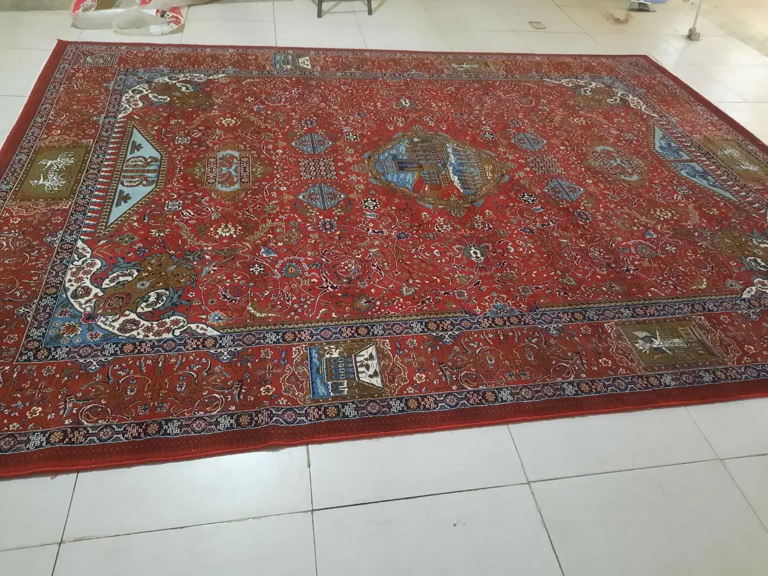 فرش|فرش|قروه, |دیوار