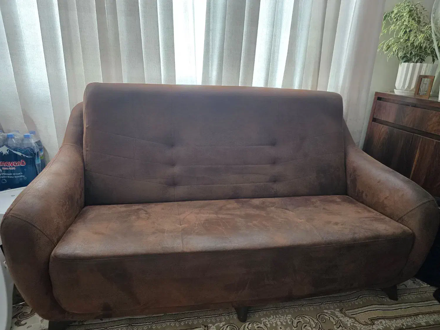 کاناپه سه نفره چرم پارچه|مبلمان خانگی و میز عسلی|پردیس, فاز ۵|دیوار