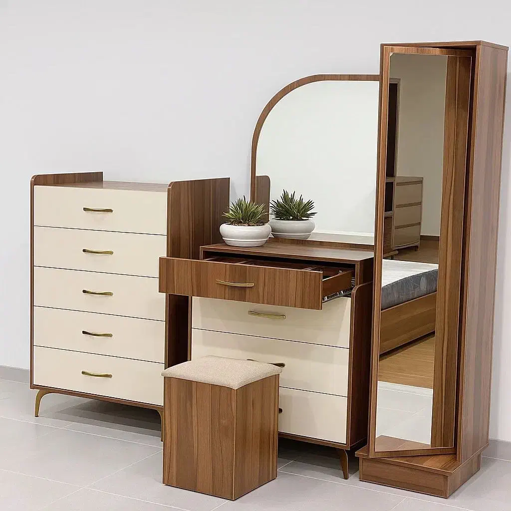 سرویس خواب دونفره ملامینه با گارانتی|تخت و سرویس خواب|مشهد, گرجی علیا|دیوار