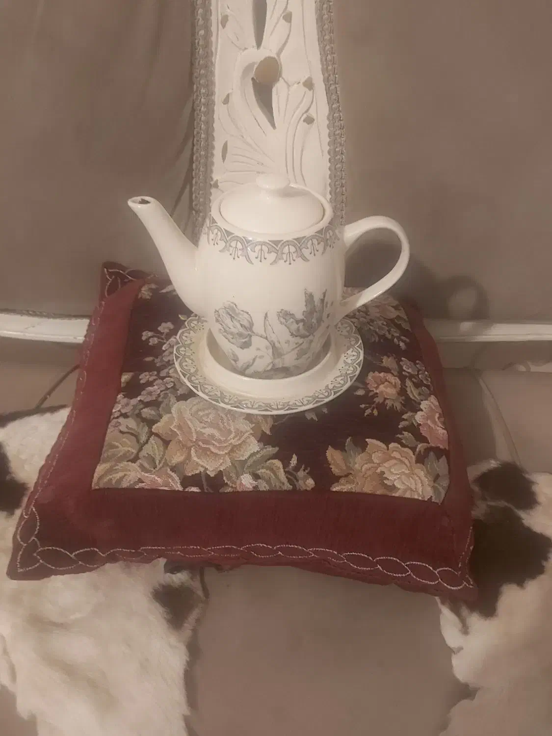 قوری و فنجان و ماهی بلوری پیش دستی دیس هارکوپال|حراج|پرند, فاز ۵|دیوار