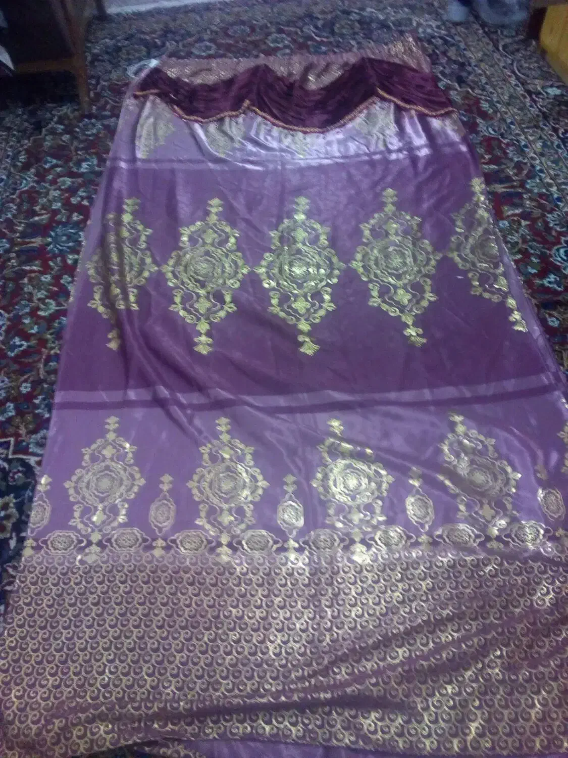 پرده زیبا وبراق3متری درحدنو|پرده، رانر، رومیزی|شیراز, وزیرآباد|دیوار