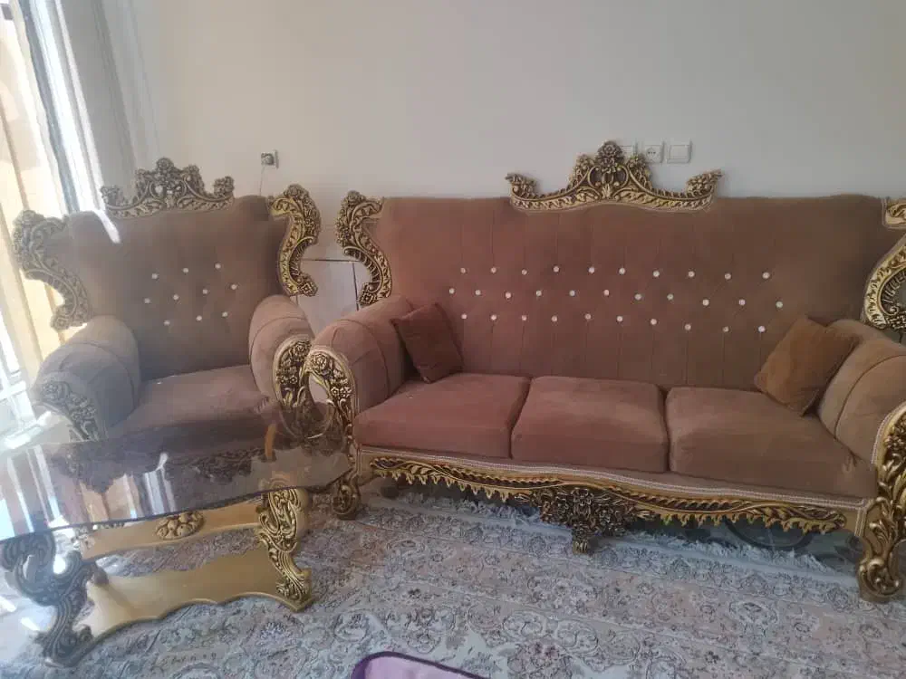 مبلمان دسته دو ودرحد|مبلمان خانگی و میز عسلی|خمینی‌شهر, |دیوار