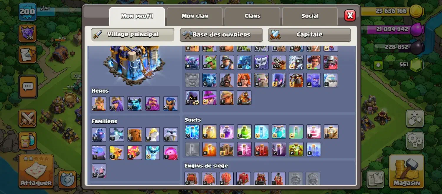 اکانت کلش آف کلنز تان18|کنسول، بازی ویدئویی و آنلاین|بیرم, |دیوار