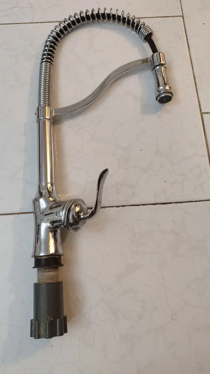 شیر سینک فنری مدل تیرگان|لوازم سرویس بهداشتی|بابل, |دیوار