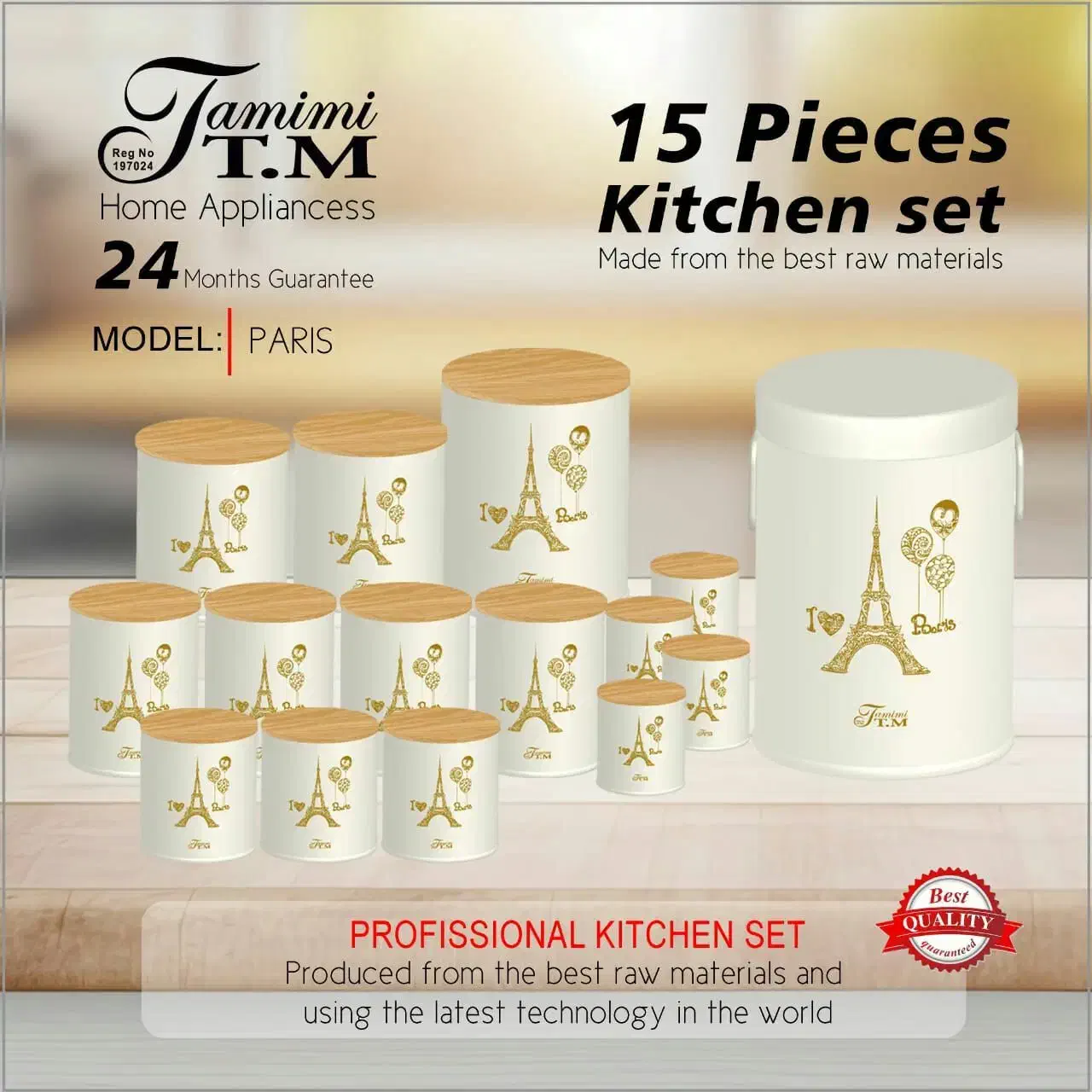 سرویس ۱۵ پارچه آشپزخانه|ظروف نگهدارنده، پلاستیکی، یکبارمصرف|تایباد, |دیوار