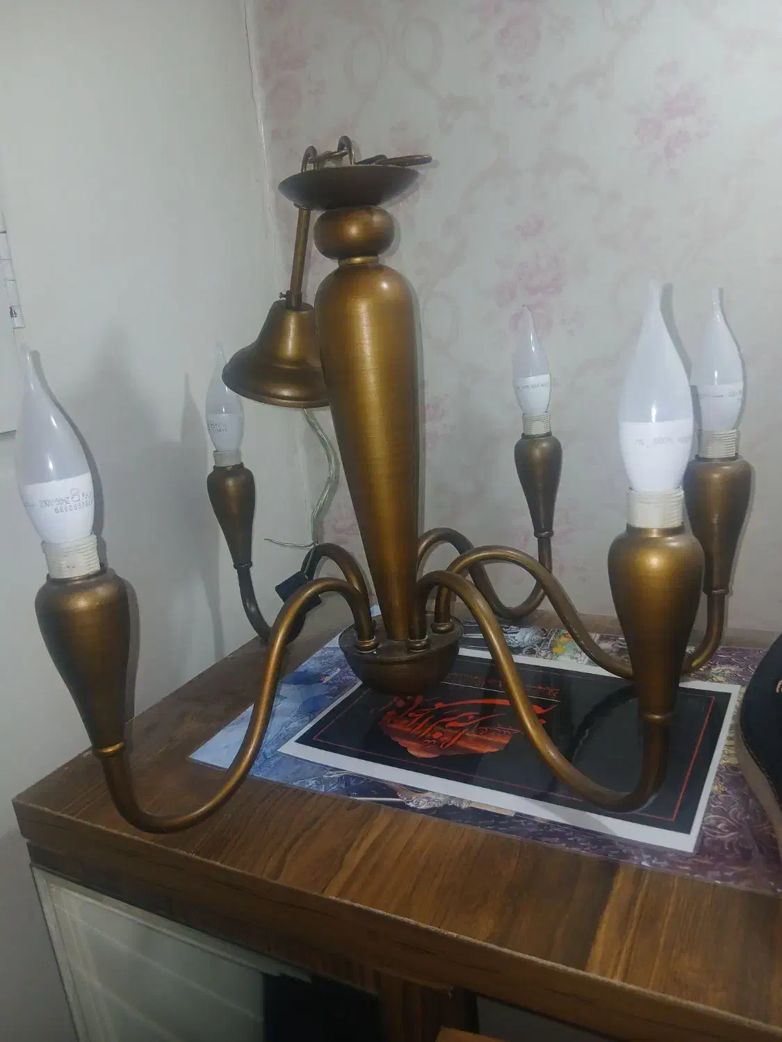 لوستر آنتیک جدید طرح قدیم|لوستر و چراغ آویز|ری, علایین|دیوار