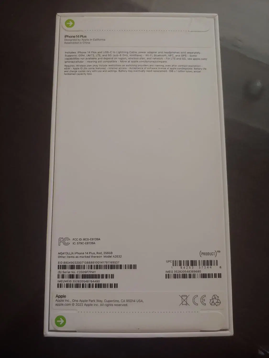 IPHONE 14PLUS 256GB نات اکتیو فاقد رجیستر|موبایل|تهران, دریاچه شهدای خلیج فارس|دیوار