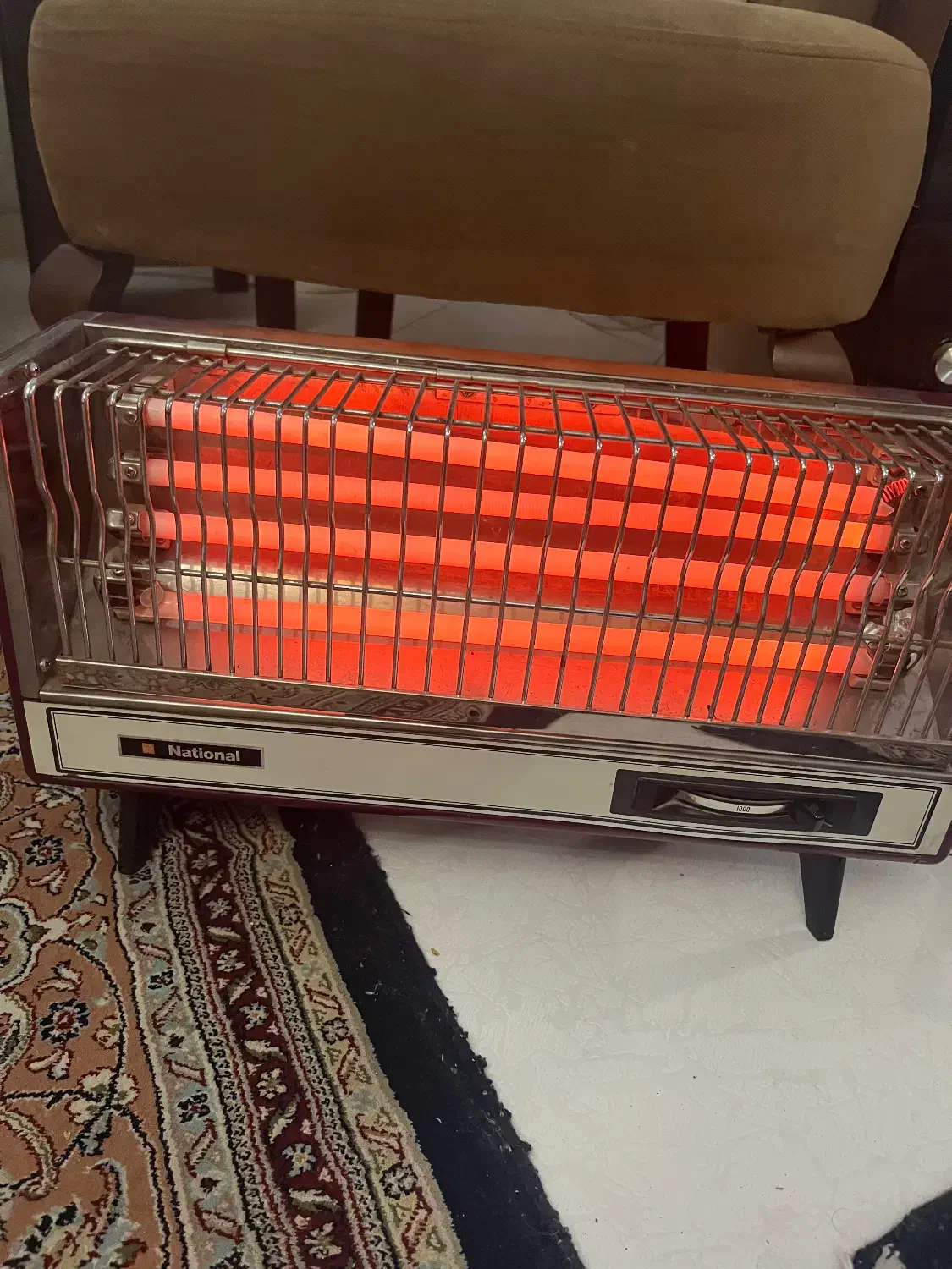 هیتر(بخاری برقی)ناسیونال4شعله اصل ژاپن در حد نو|بخاری، هیتر، شومینه|کرج, شهرک مترو|دیوار