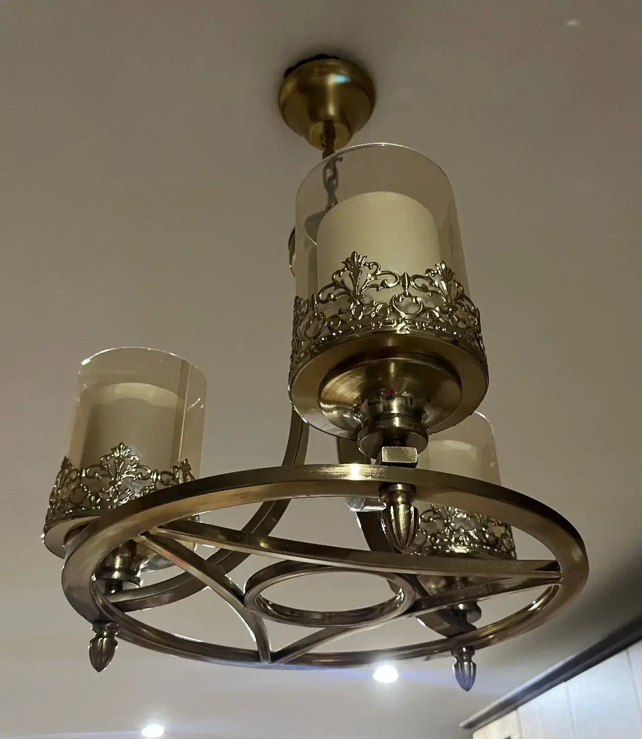 لوستر ۳ شعله|لوستر و چراغ آویز|کرج, کوی امامیه|دیوار