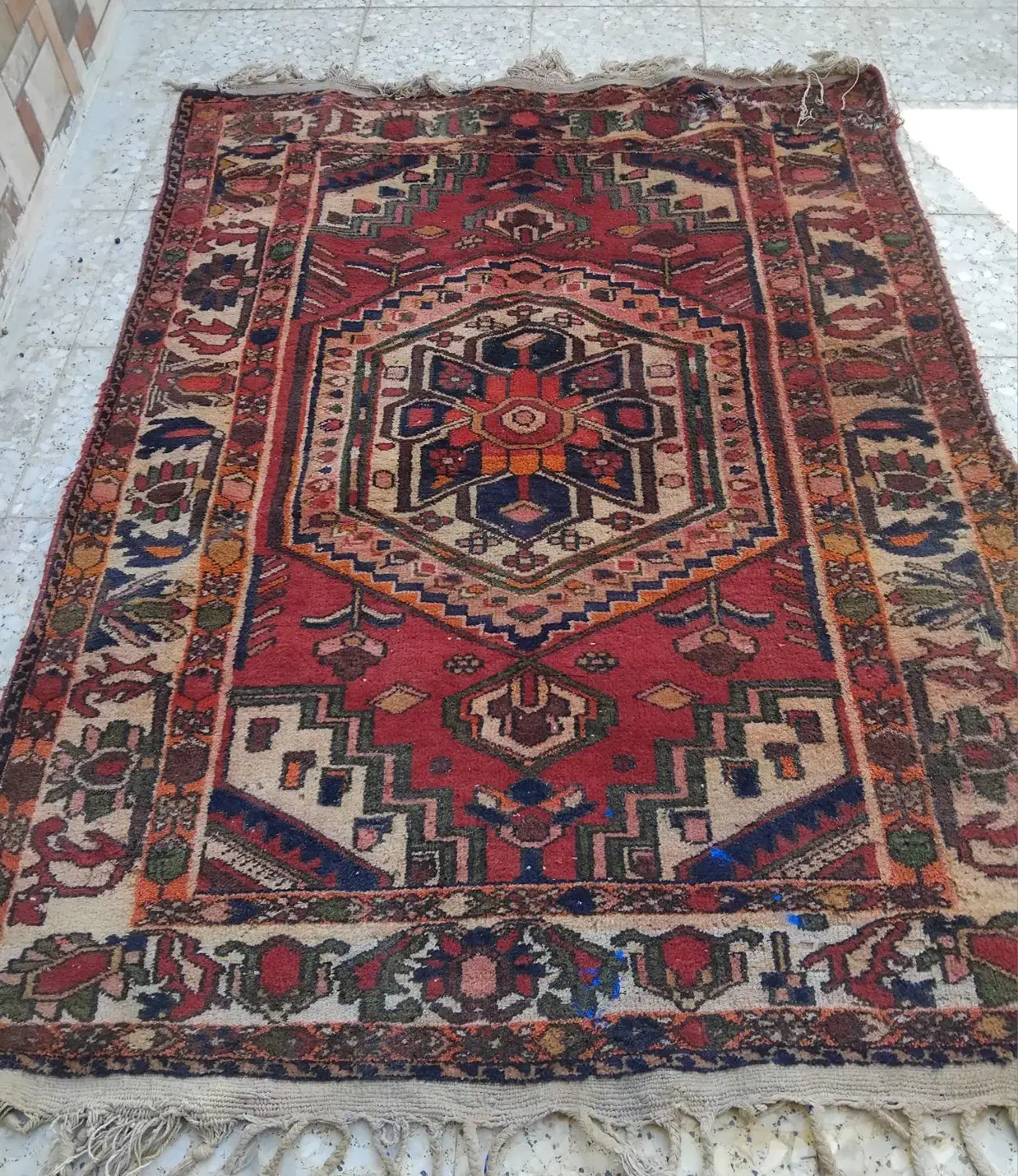 قالی دستباف محلی بختیاری|فرش|مسجد سلیمان, |دیوار