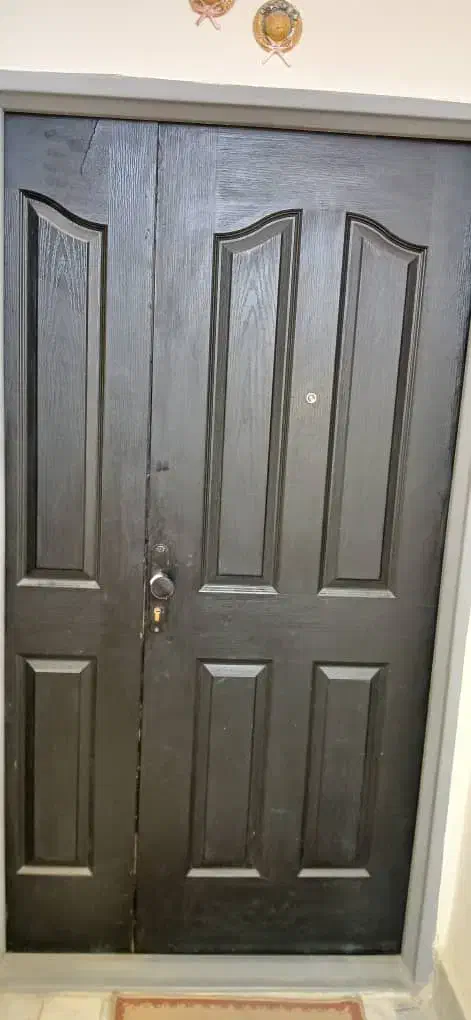 دو لنگه درب آپارتمانی چوبی|مصالح و تجهیزات ساختمان|هشتگرد, فاز ۲ مهستان|دیوار