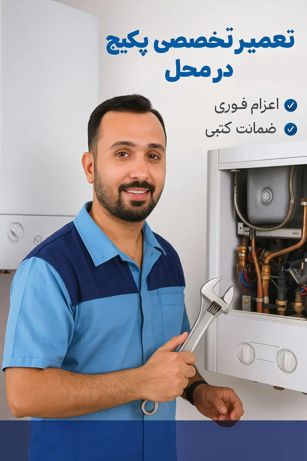 سرویسکار/پکیج/ابگرمکن/بخاری/گاز|خدمات پیشه و مهارت|نکا, |دیوار