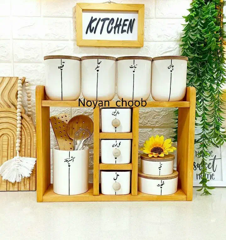 استند با کشو سرامیکی|آب‌چکان و نظم‌دهنده ظروف|کرمانشاه, |دیوار