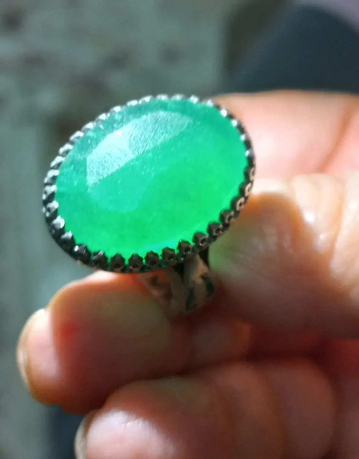 زمرد قدیمی تراش نگین دروشت|جواهرات|مشهد, سناباد|دیوار