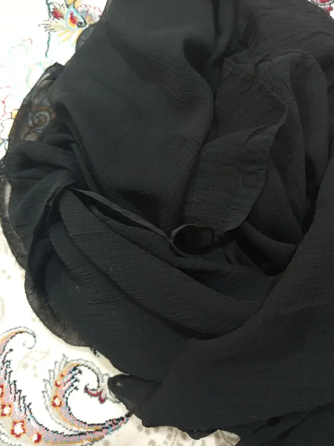 پارچه چادر حریر چروک هندی|لباس|یاسوج, |دیوار