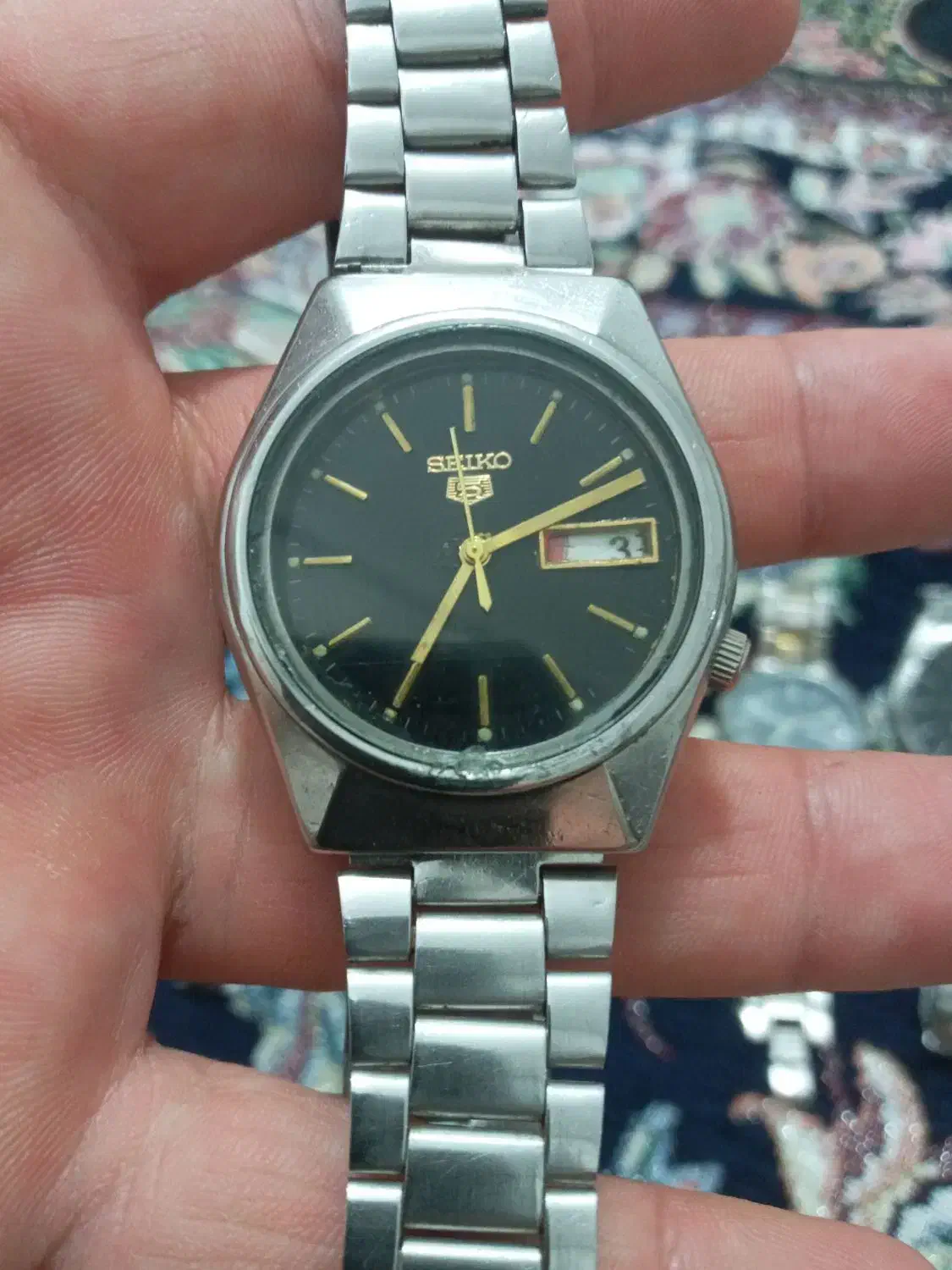 ساعت سیکو پنج باطری خور قدیمی  سالم‌|کلکسیون اشیاء عتیقه|کهریزک, |دیوار