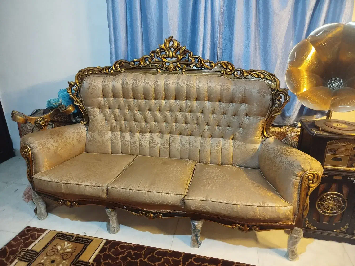 ست مبل 9 نفره سلطنتی ناهار خوری 6 نفره و بوفه|مبلمان خانگی و میز عسلی|سلمان‌شهر, |دیوار