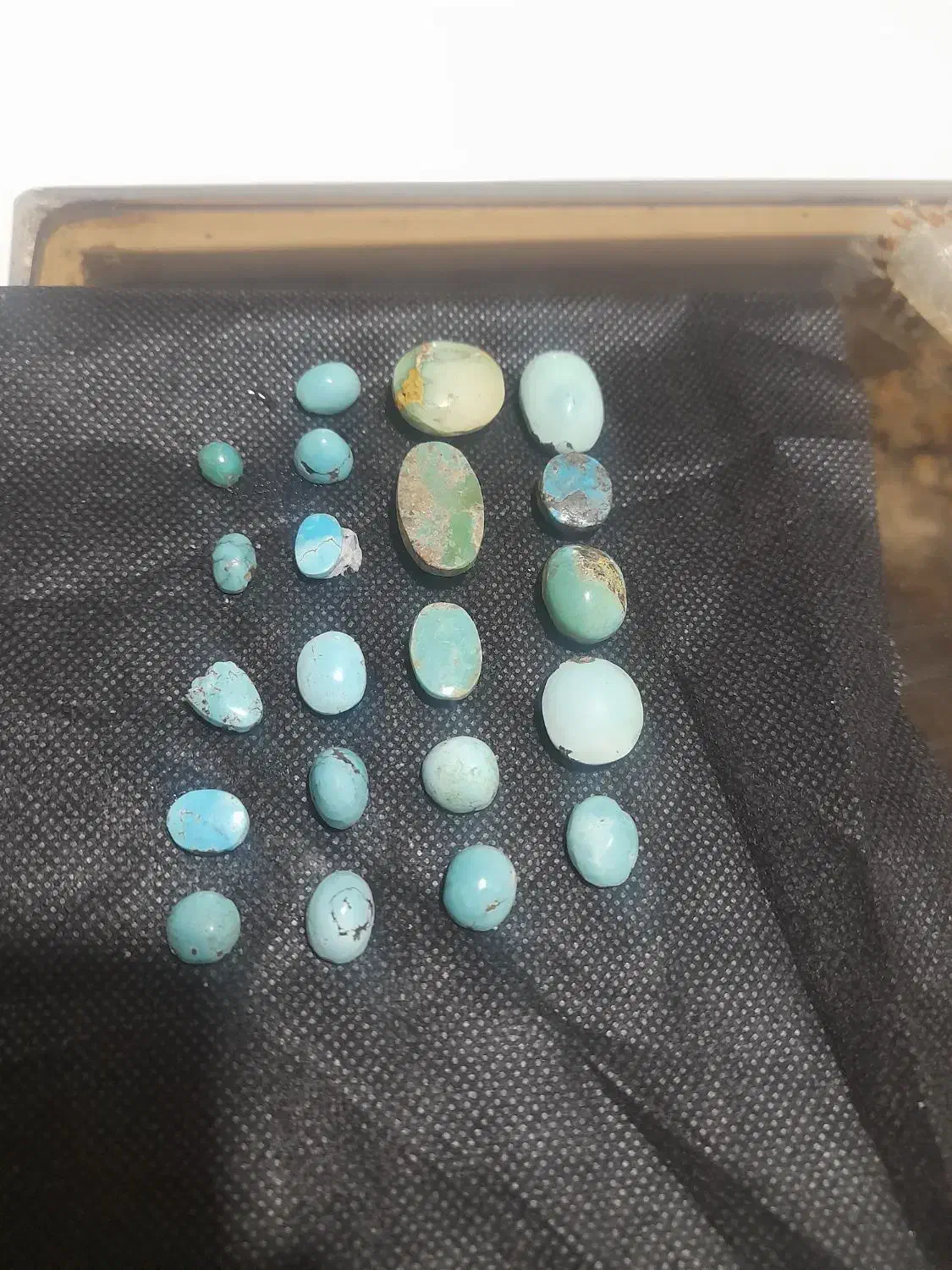 سنگ فیروزه ۲۰عدد مناسب انگشتر زنانه و مردانه|جواهرات|نیشابور, خط کاشمر|دیوار