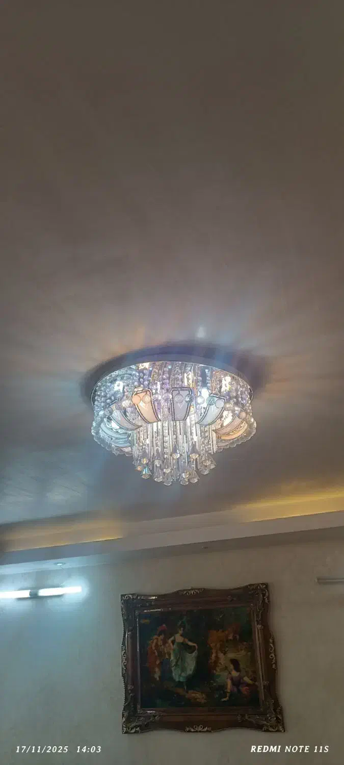 لوستر ال ای دی کریستال|لوستر و چراغ آویز|ورامین, ورامین|دیوار