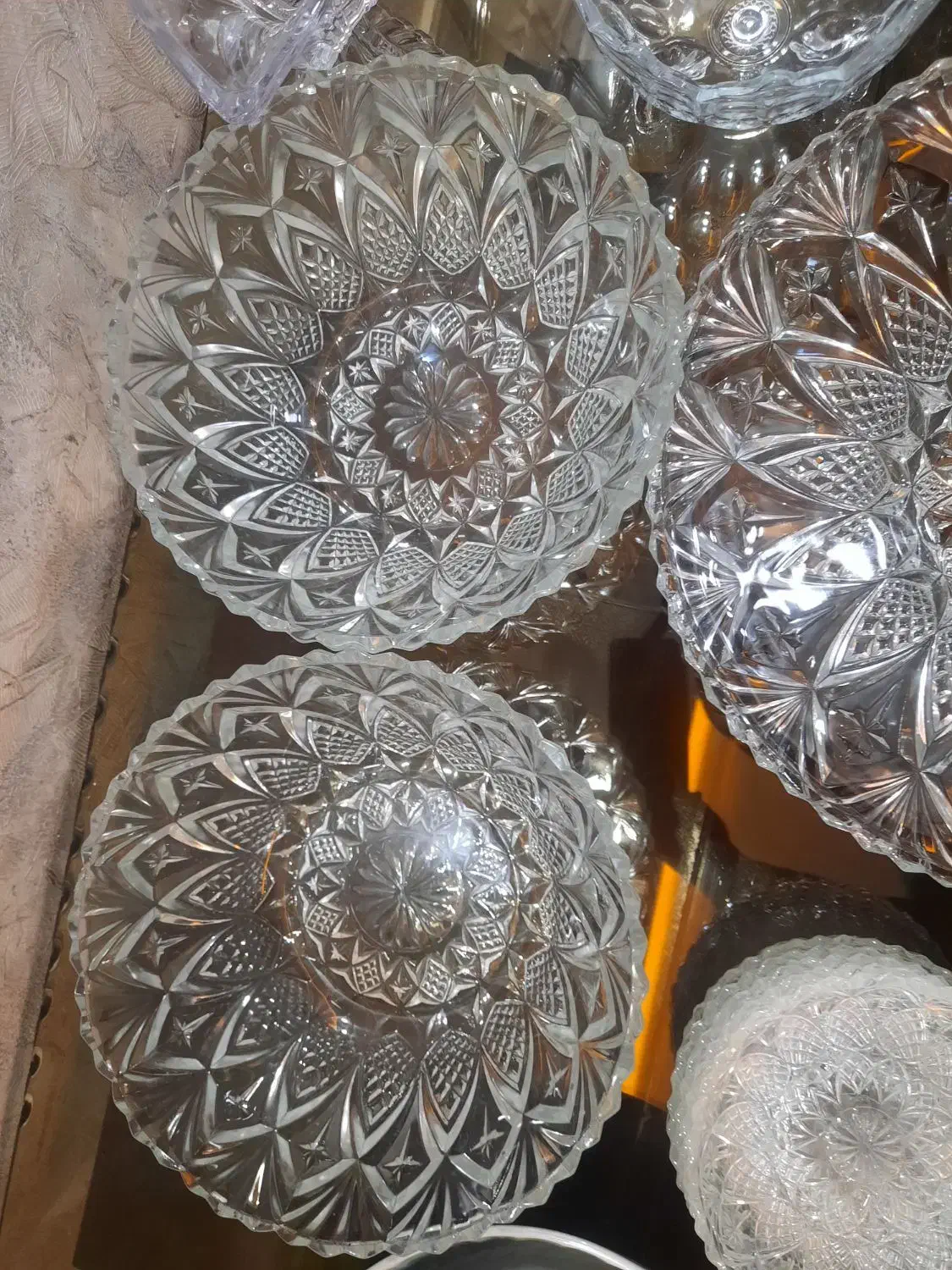 ظروف میوه خوری و آجیل خوری کریستال|ظروف سرو و پذیرایی|کرج, احدآباد|دیوار