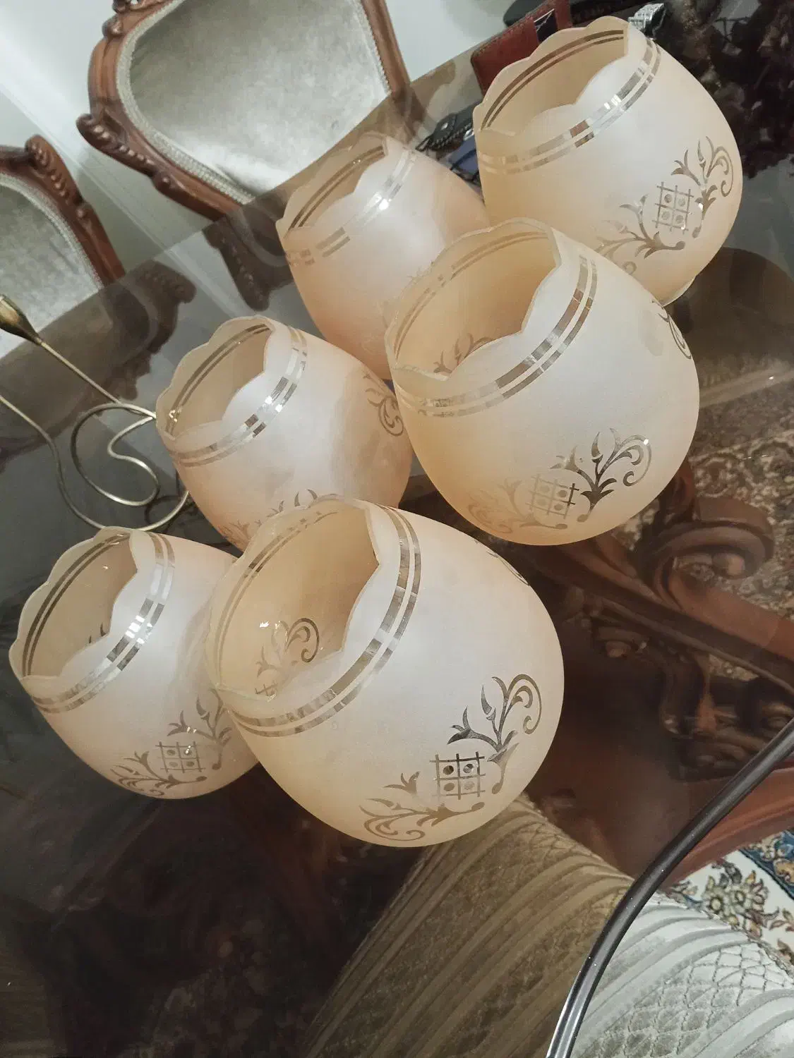 حباب لوستر ۶ عدد|لوستر و چراغ آویز|تهران, تهران‌نو|دیوار