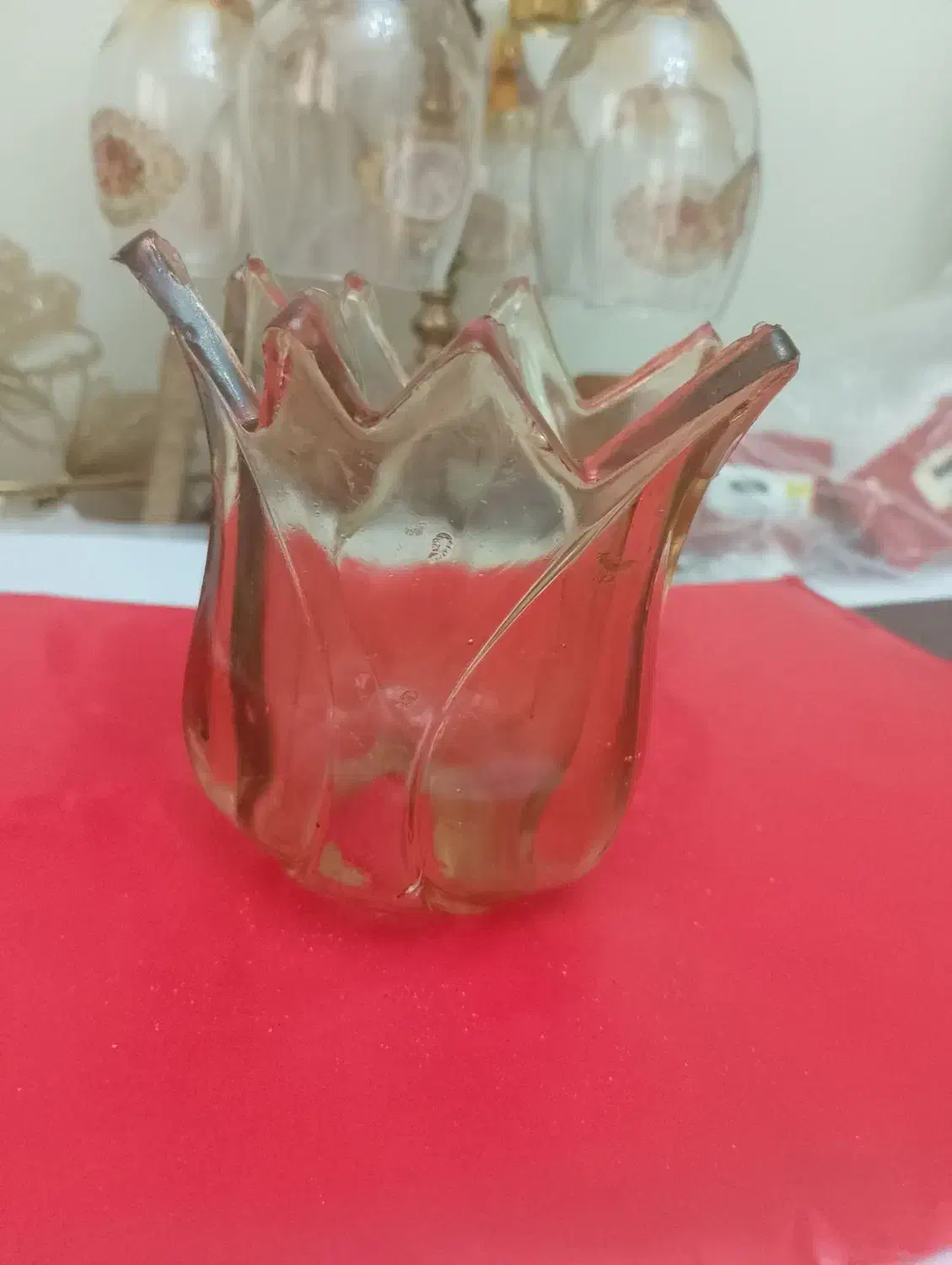 لاله شامپاینی لوستر ۲۴ عدد|لوستر و چراغ آویز|اسلامشهر, شهرک مفیدی|دیوار