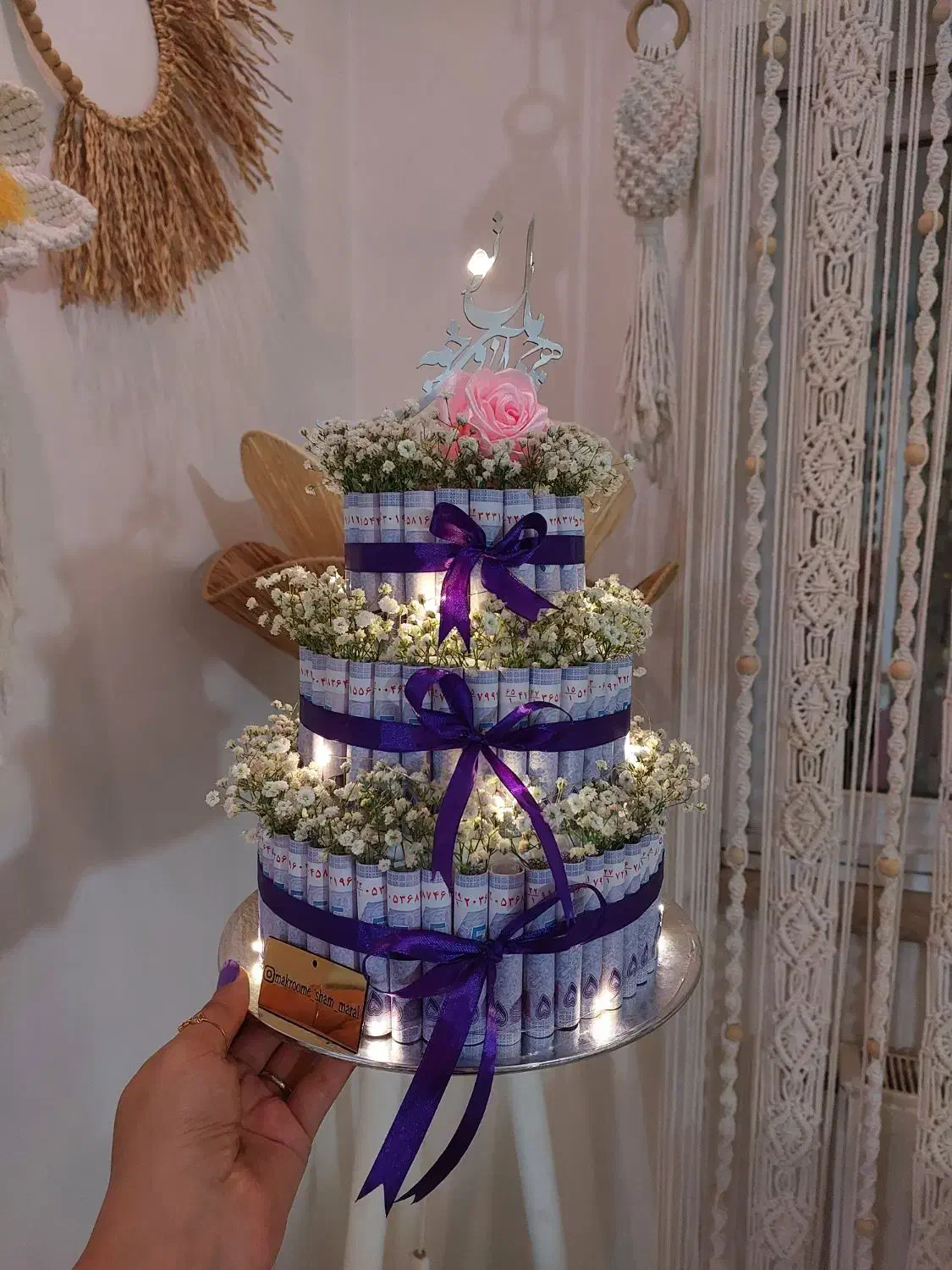 کیک پول مناسب روز زن و روز مادر|صنایع دستی و سایر لوازم تزئینی|رشت, عینک|دیوار