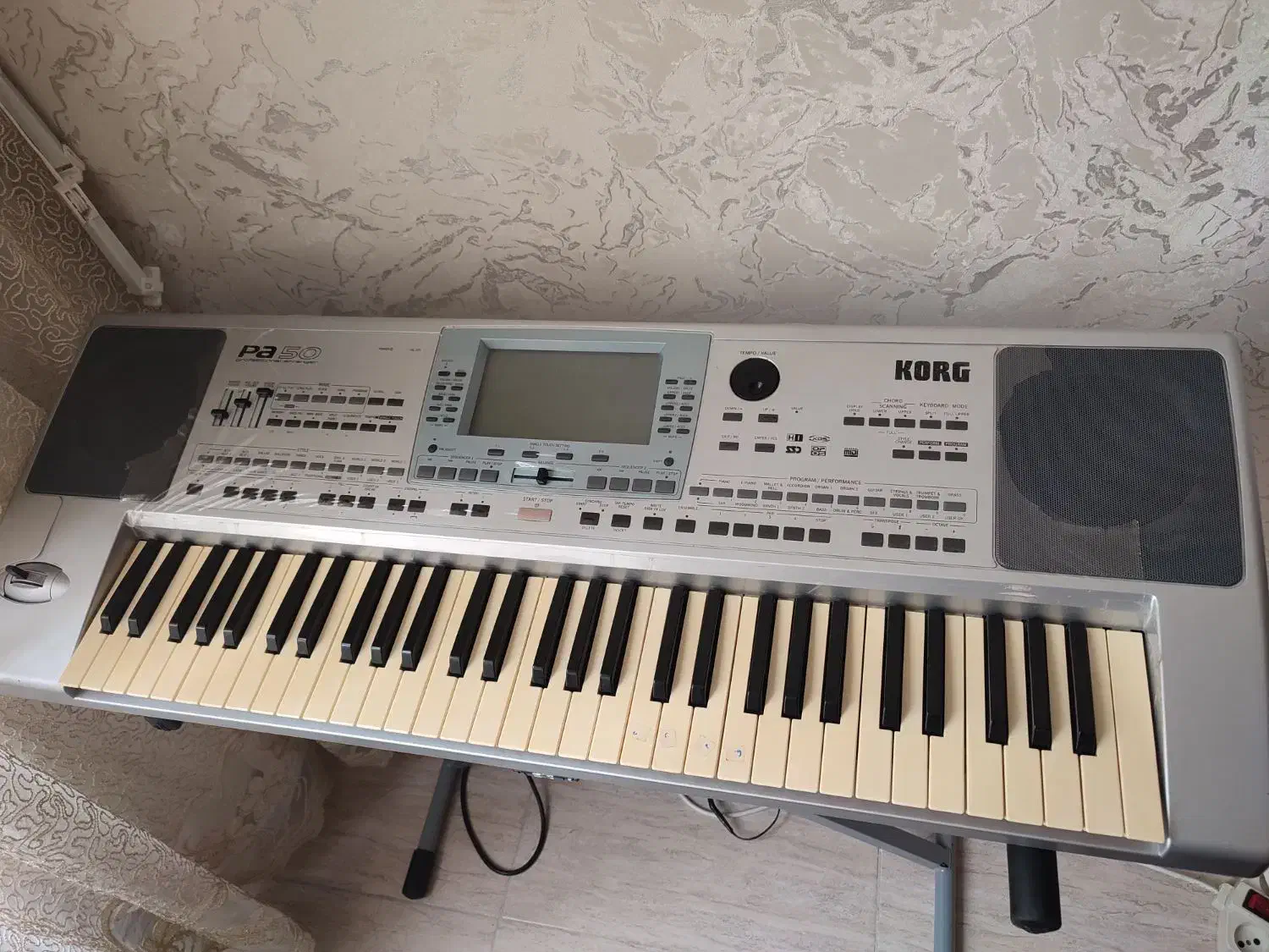 ارگpa50 تبدیل به pa80|پیانو، کیبورد، آکاردئون|تبریز, |دیوار