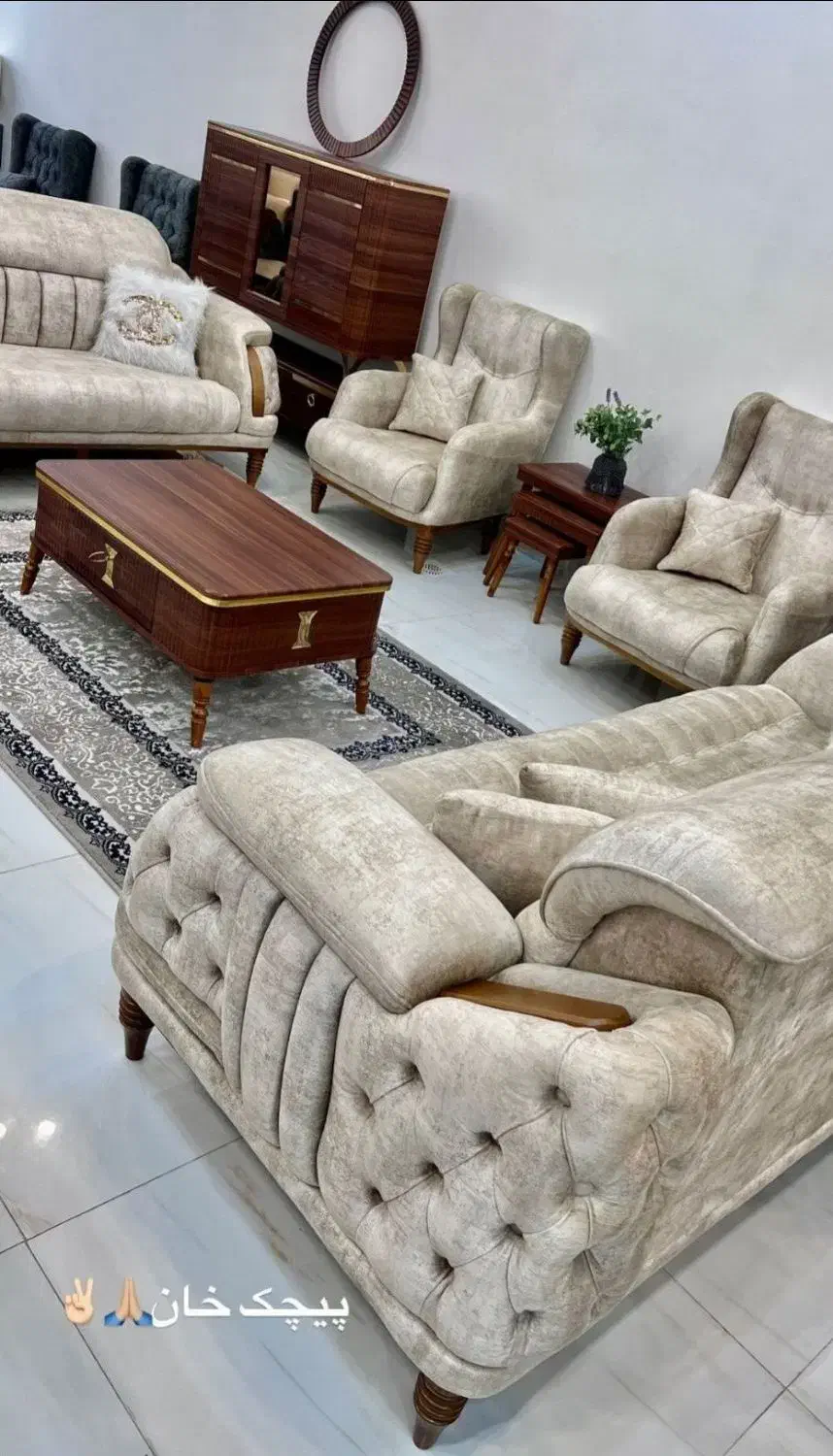 مبل کوروش(راحتی و تخت شو)|مبلمان خانگی و میز عسلی|سمنان, |دیوار