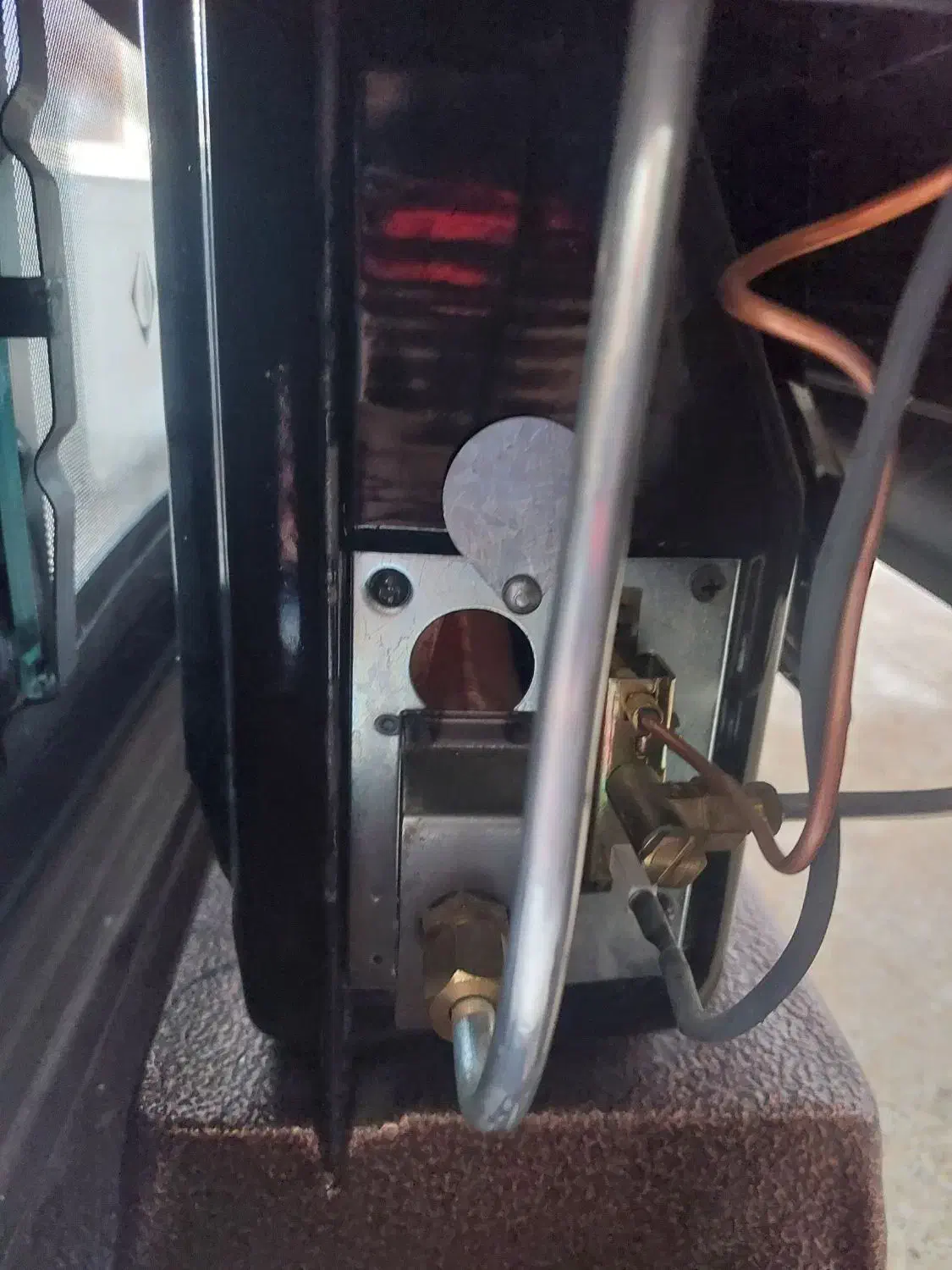 بخاری گازی شومینه ای آدونیس ،استفاده نشده و پلمپ|بخاری، هیتر، شومینه|داراب, |دیوار