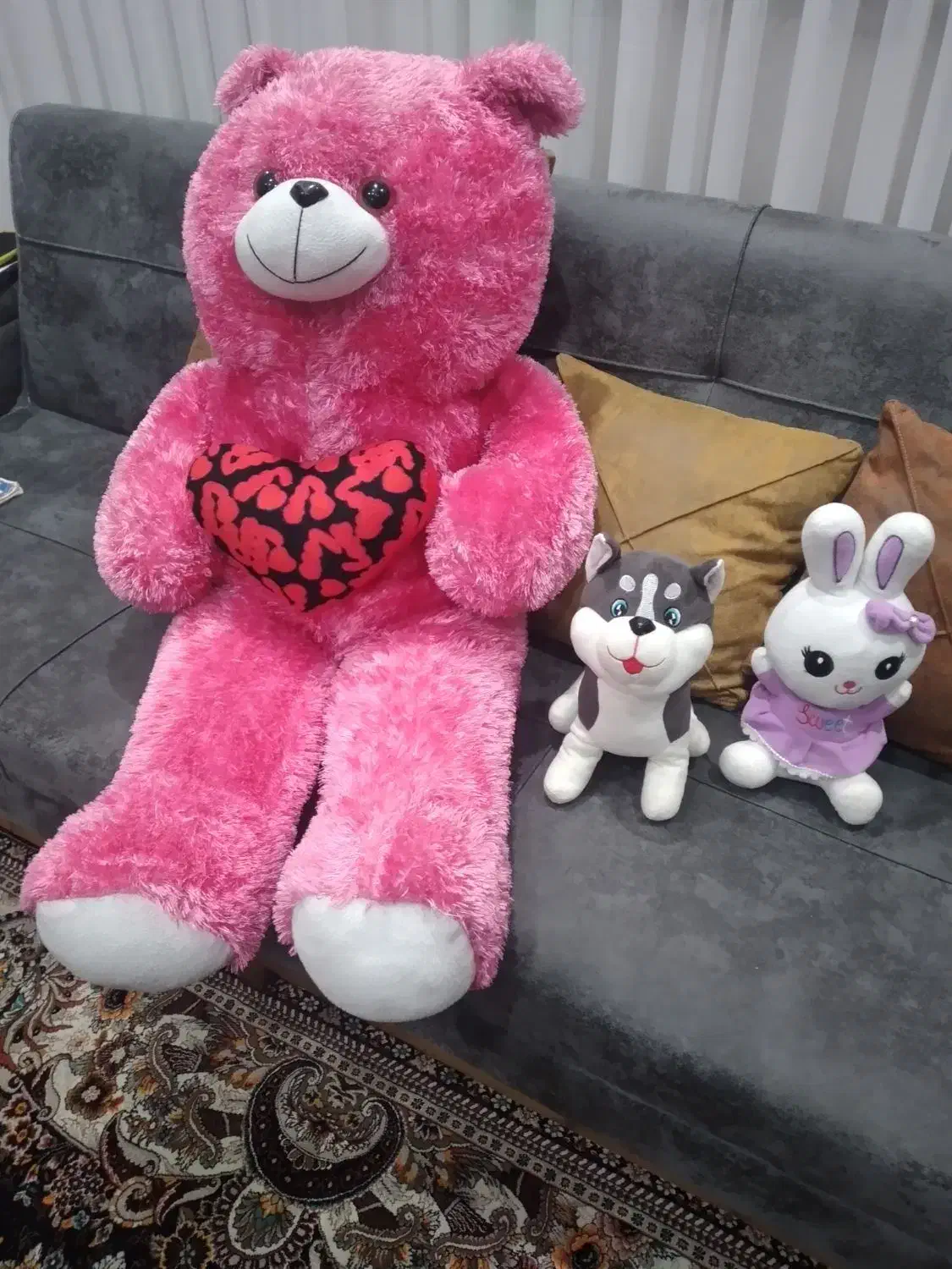 فروش ۳عدد عروسک خیلی قشنگ خرس بزرگ و خرگوش و سک|اسباب‌‌بازی|ساری, |دیوار