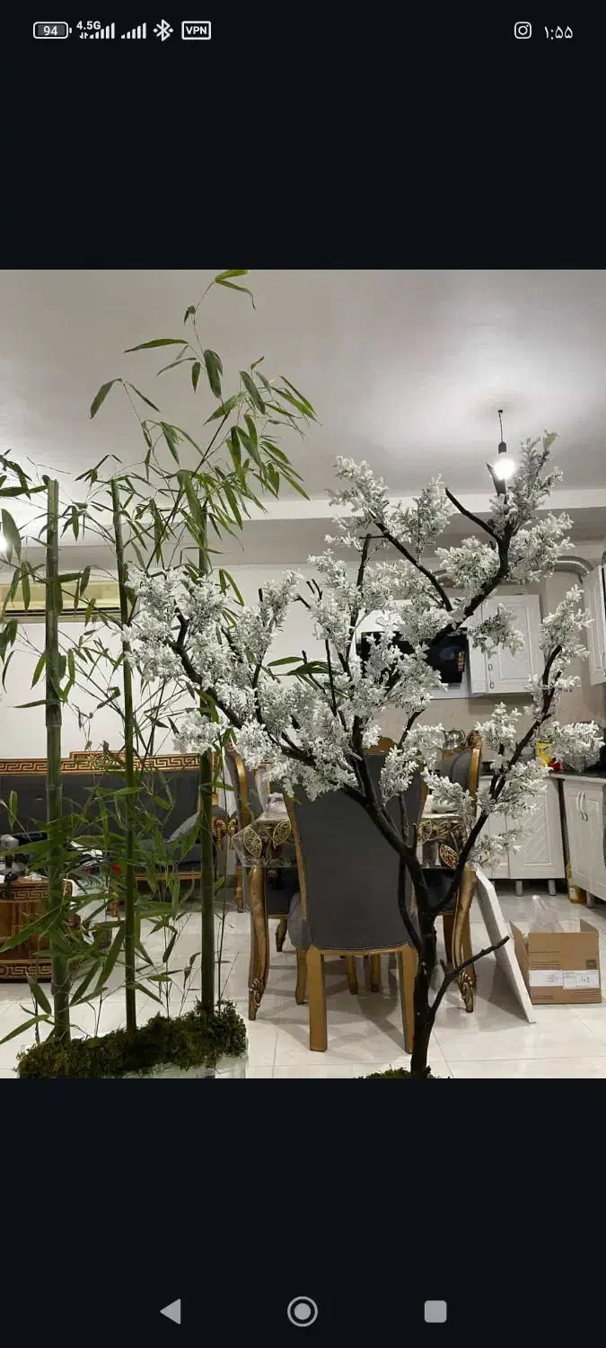 درختچه های زیبا و جذاب با برگهای مصنوعی تنه طبیعی|گل مصنوعی|بهشهر, |دیوار