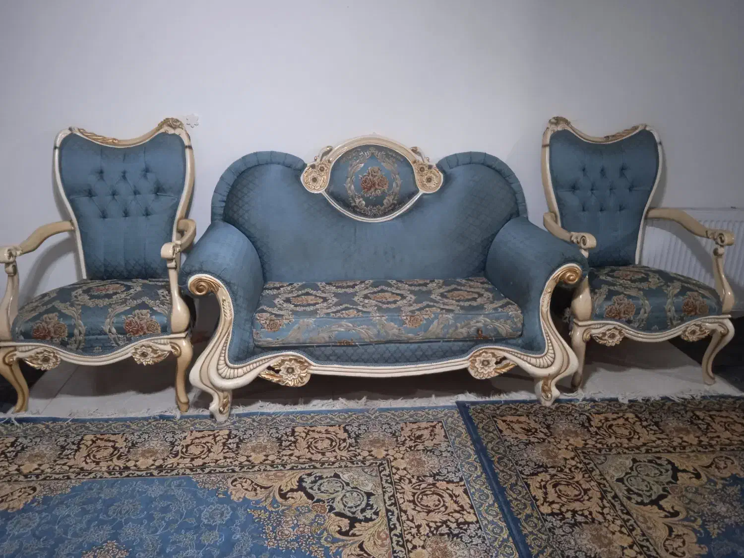 مبل ومیز غذاخوری(باهم ست هستن)|مبلمان خانگی و میز عسلی|بهارستان, |دیوار