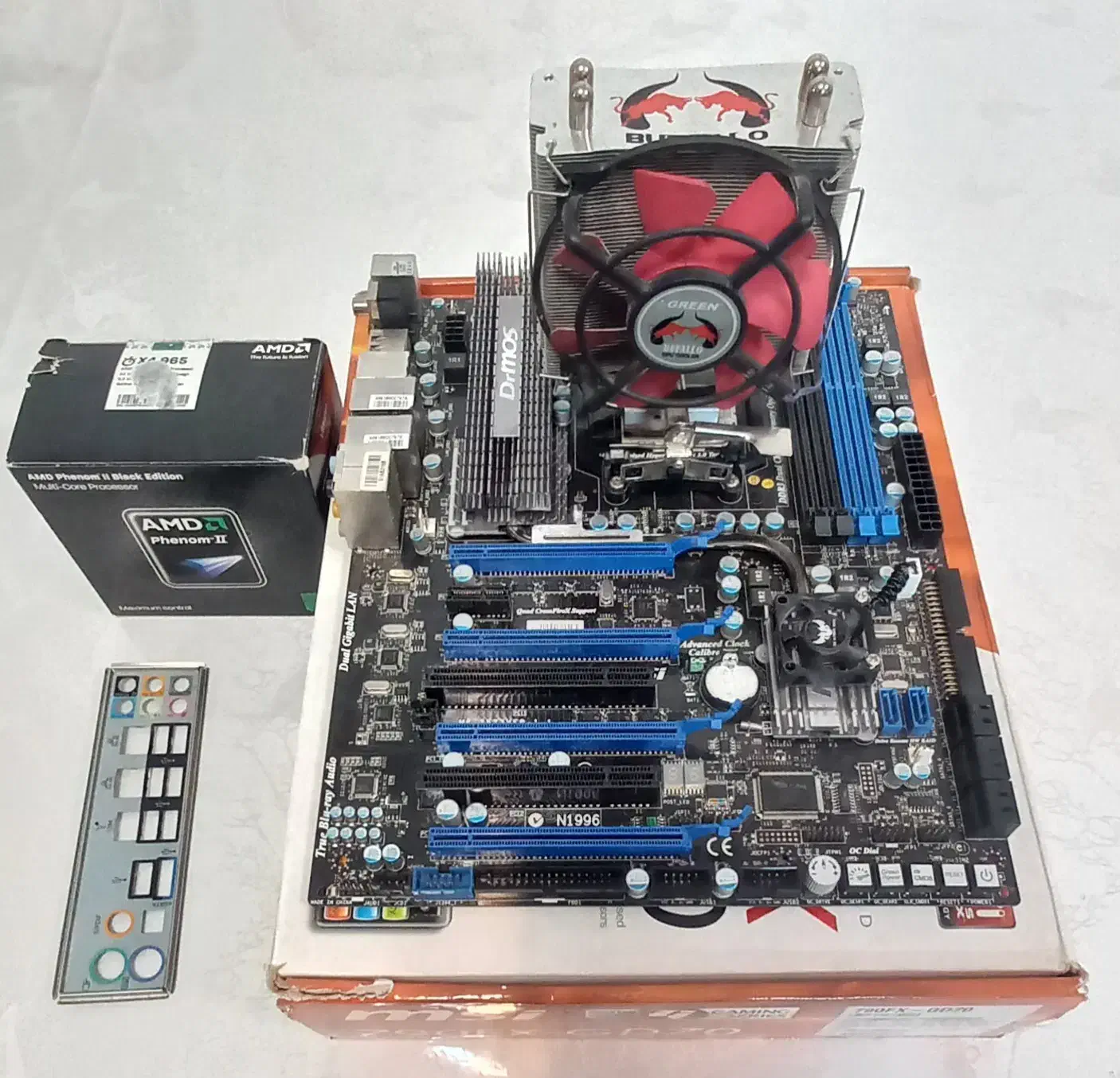 باندل مادربرد CPU فنوم و کولر بوفالو|قطعات و لوازم جانبی رایانه|فردیس, شهرک شهید حسینی|دیوار