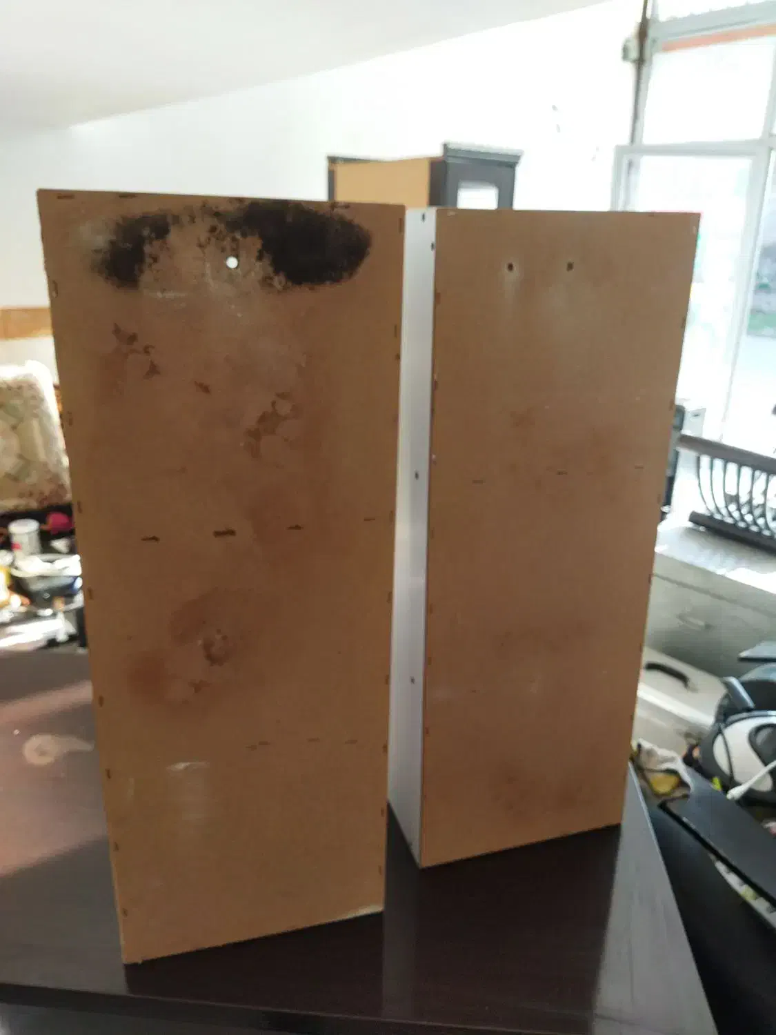 دو عدد ویترین دیواری ام دی اف|کتابخانه، شلف، قفسه‌های دیواری|آزادشهر, |دیوار